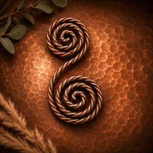Copper Double Double Spiral